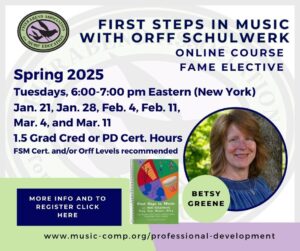 First step some music with off. Top by Betsy Greene. Spring 2025.