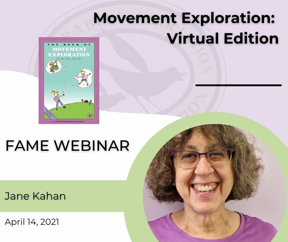 jane kahan movement exploration lockdown webinar